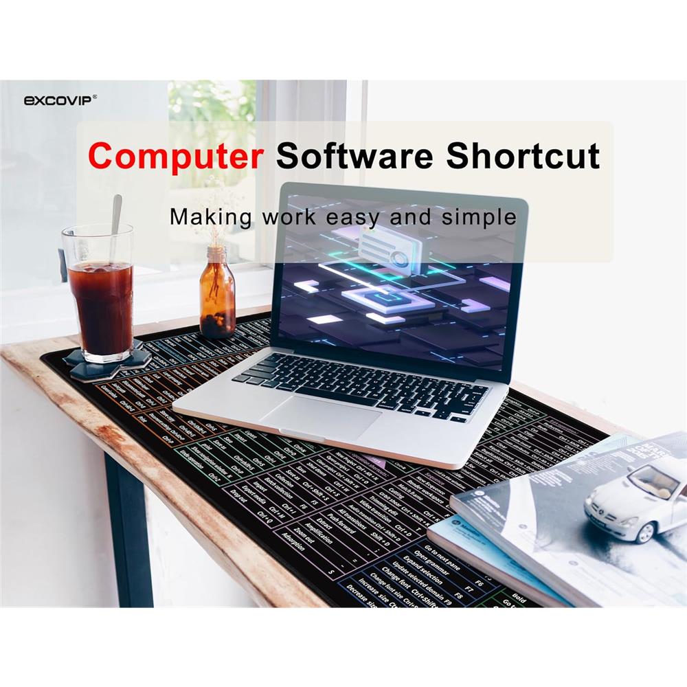 Mauspad Shortcuts für Excel, Word, Photoshop, CDR, PR und AI - padlys.